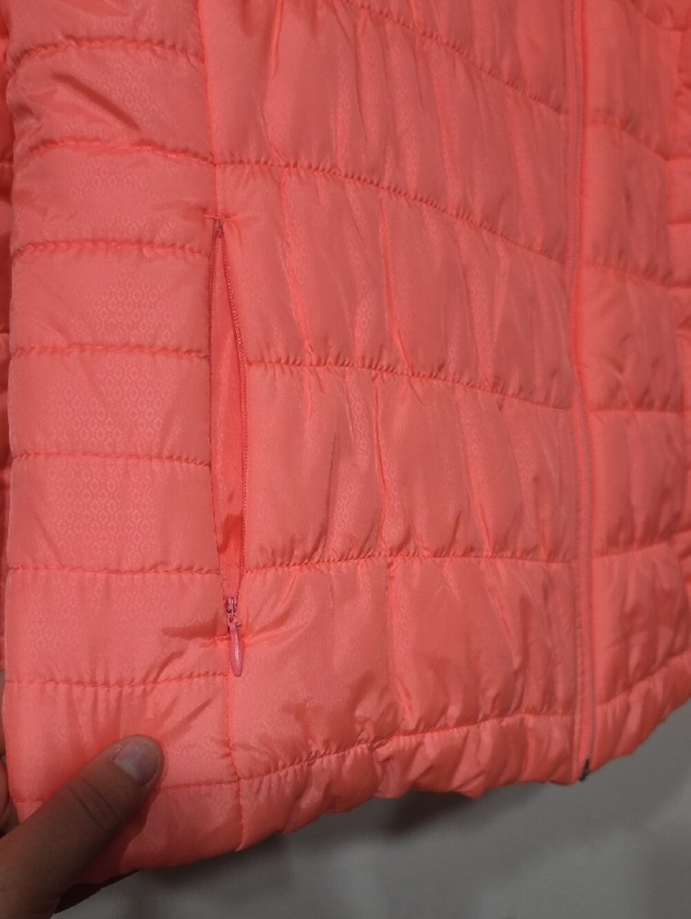 exertek Coral-Orange Quilted Women's Puffer Jacket - Picture 4 of 9